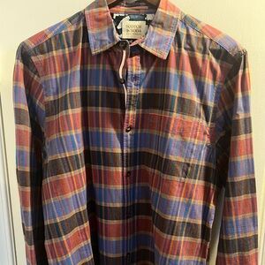 Scotch & Soda Men's Colorful Plaid Button Down Shirt